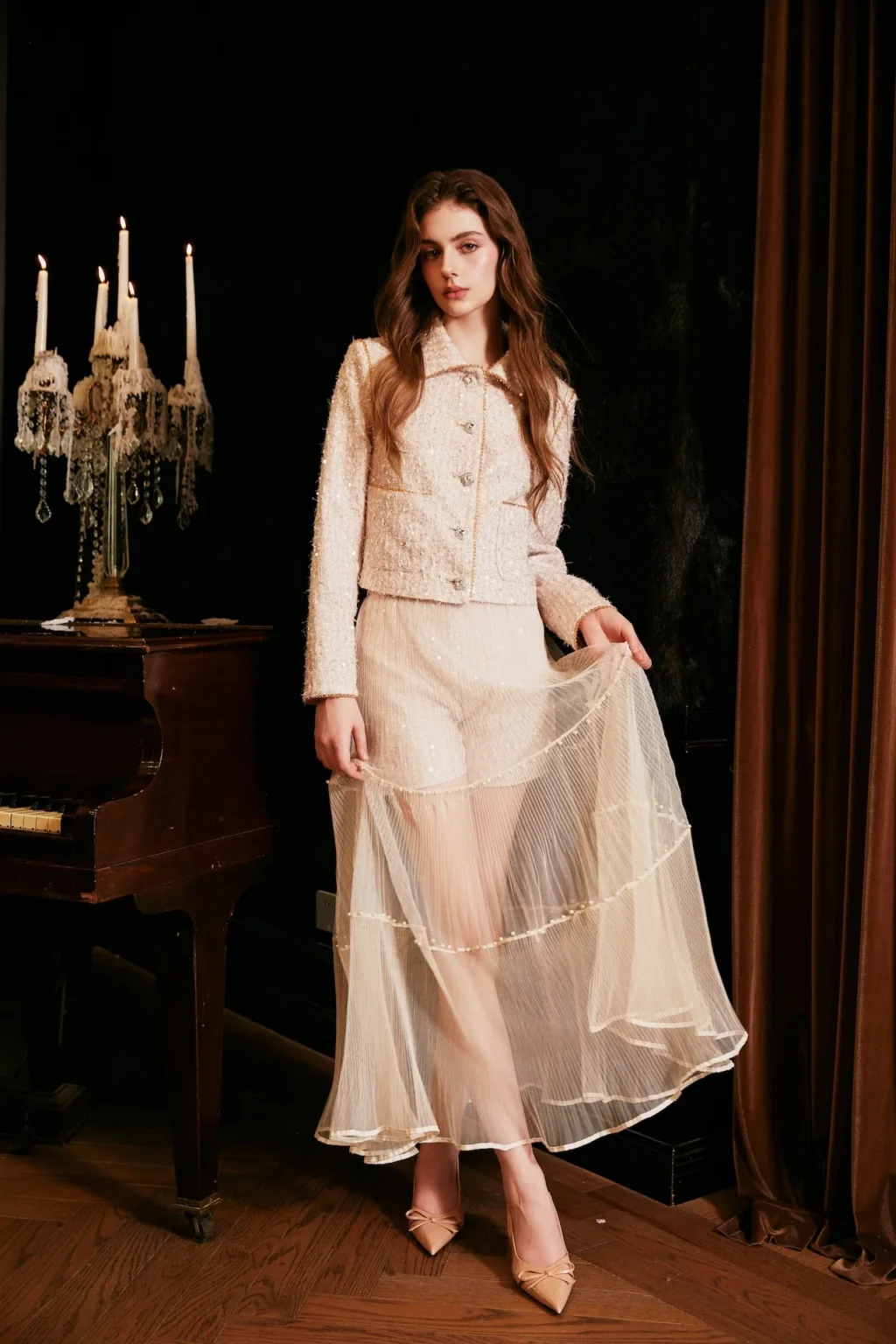 crystal trimmed suits