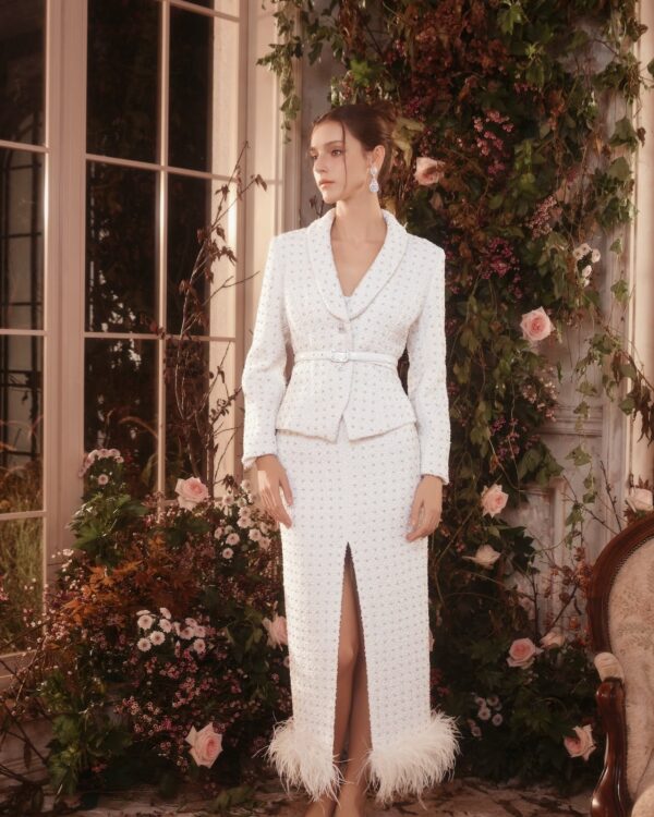 Crystal Beaded Tweed Suits