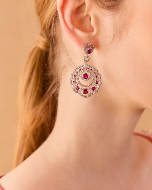 Vintage Crystal Cut-Out Earrings