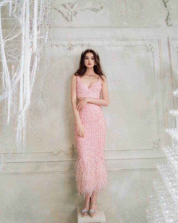 Handcrafted Feather All-Over Sequin Sets