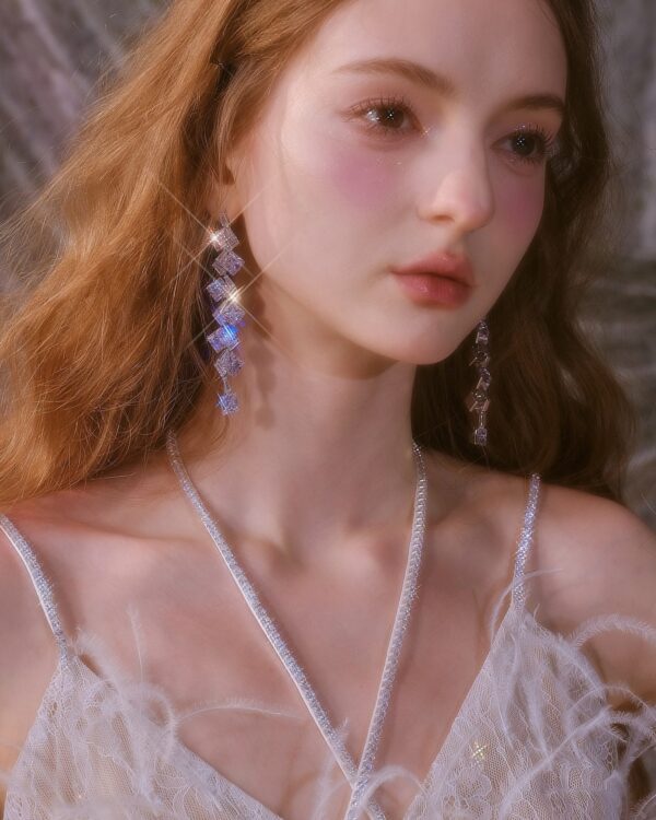 Full Crystal Fringe Earrings