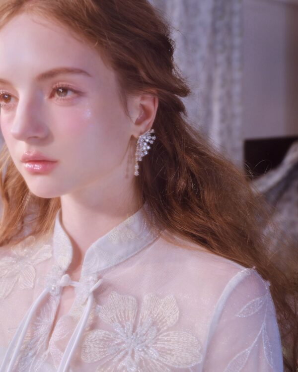 Crystal Butterfly Wing Earrings