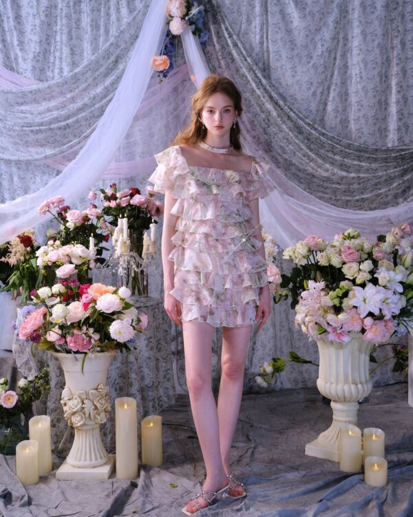 Pastoral Tiered Bubble Dress