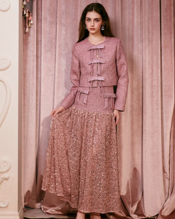 Crystal Bow Embellished Suits