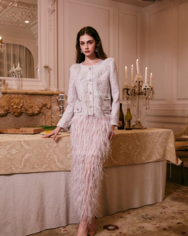 Color-Infused Feather Suits