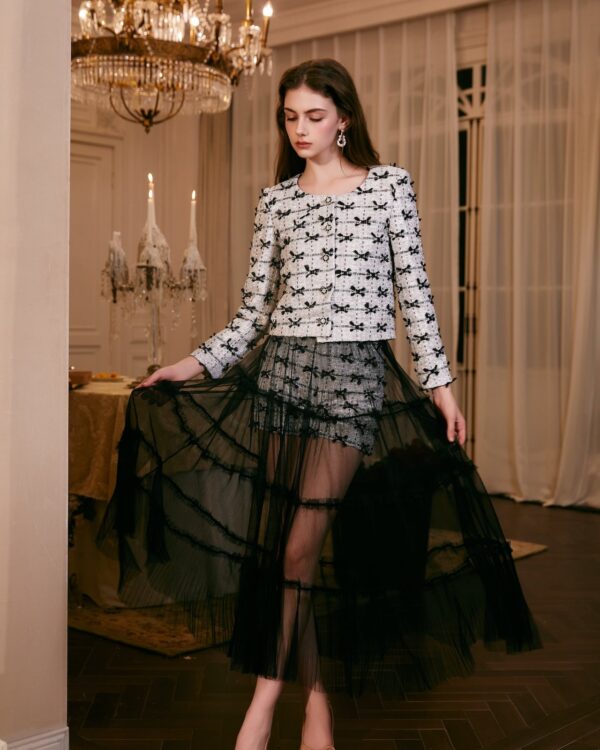 Bow-Embellished Suits