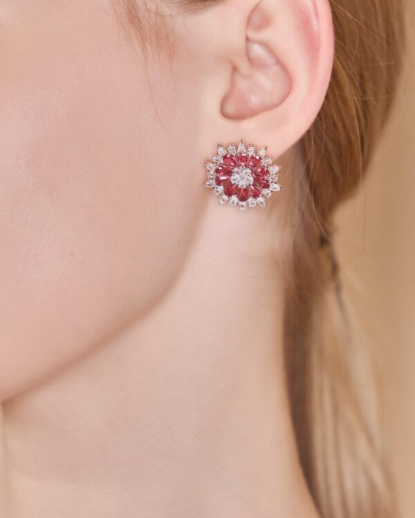 Sunflower Multicolor Zircon Earrings